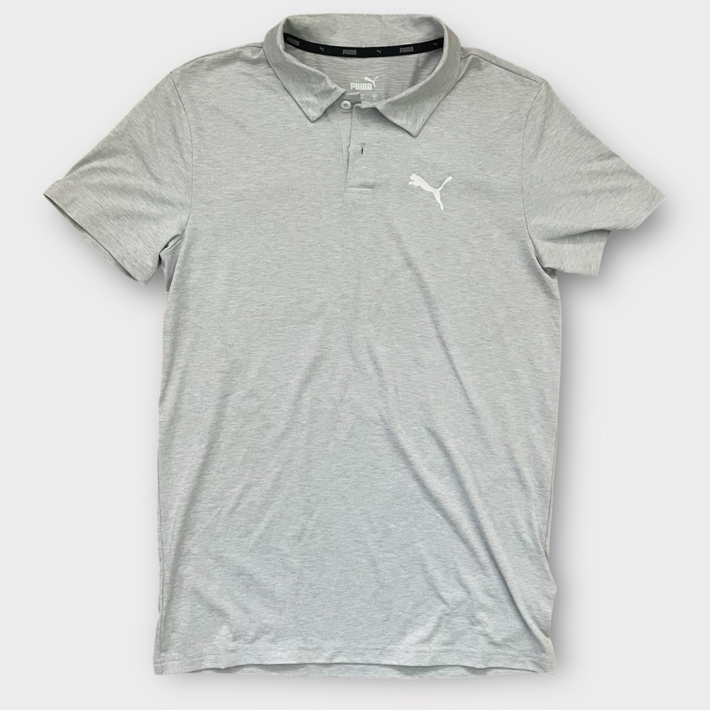 Puma Men's Gray Polo Shirt